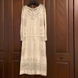 Free people crochet dress XS